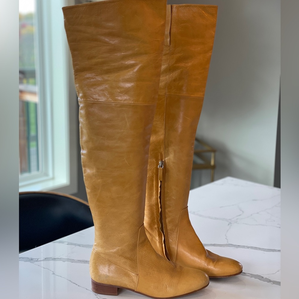 Over the Knee Leather Zara Boots